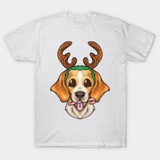 Christmas Beagle Dog T-Shirt